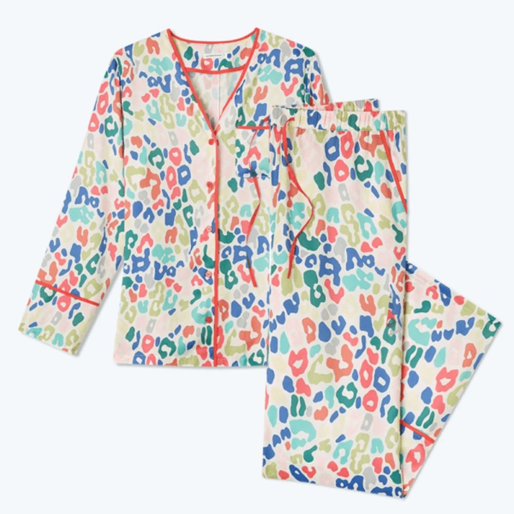 SUMMERSALT The Cloud 9 Silky PJ Set Rainbow Leopard {FF21}